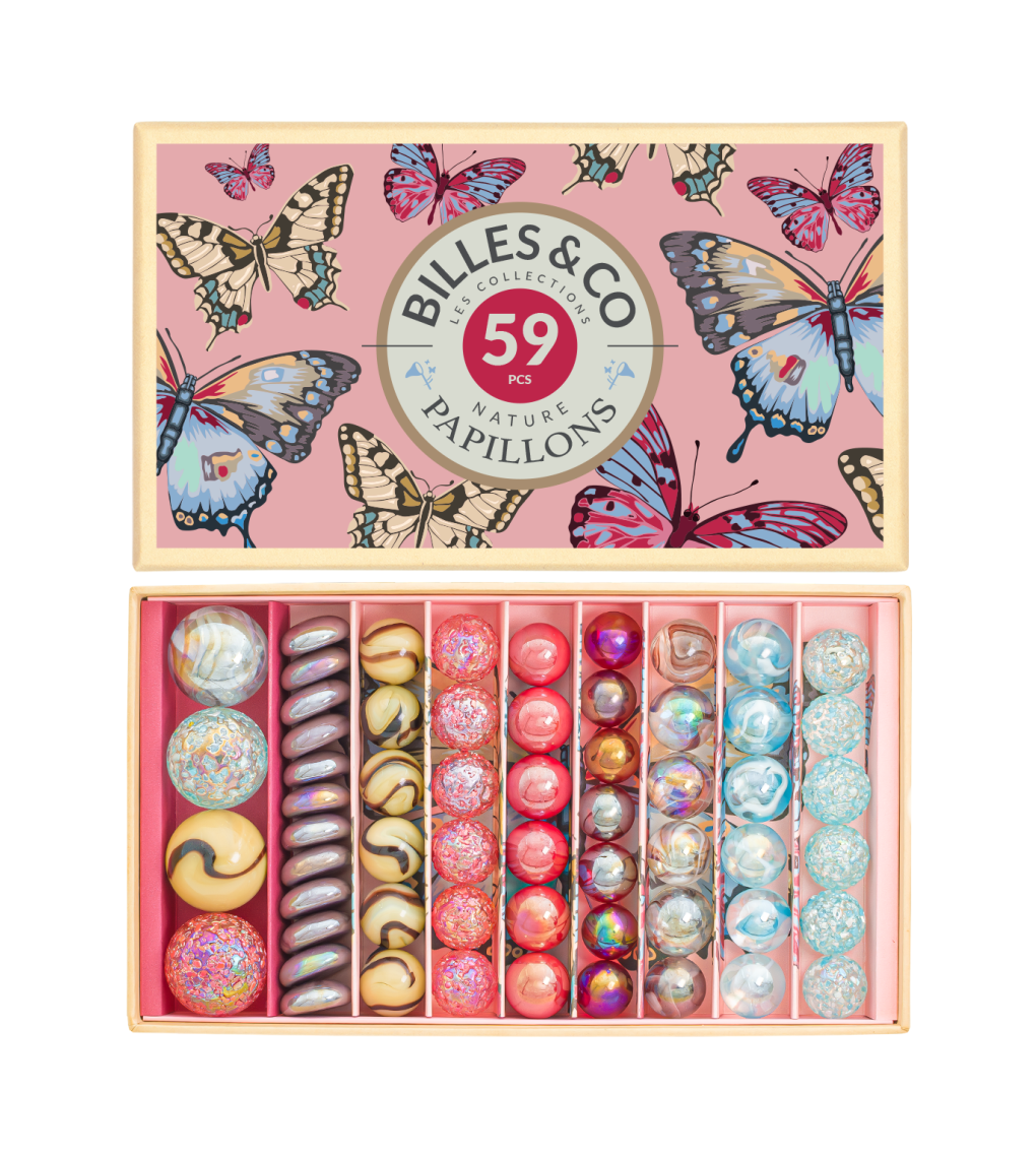 Billes & Co. Butterflies Marbles Box