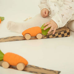 Natural Rubber Carrot Car